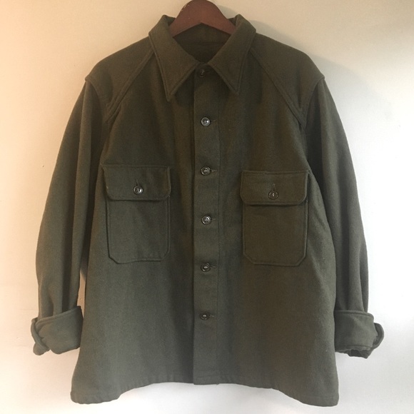 Vintage Jackets & Blazers - Vintage wool army jacket